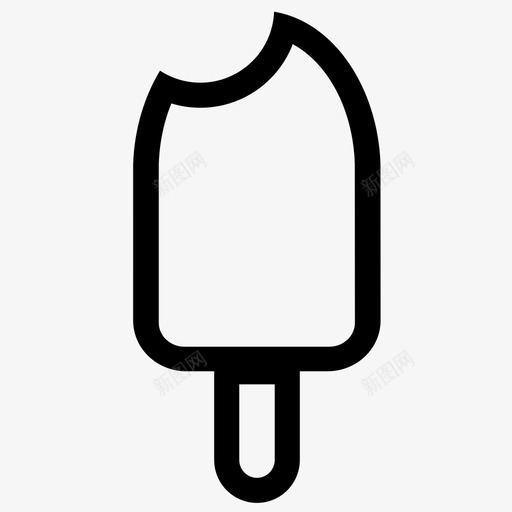 冰棍甜点冰激凌图标svg_新图网 https://ixintu.com 冰棍 冰激凌 招待 甜点 糖