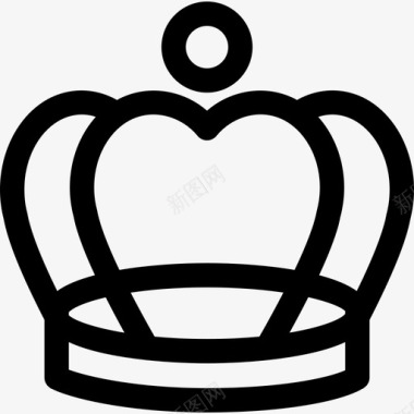 皇室优雅复古皇冠形状皇冠图标图标
