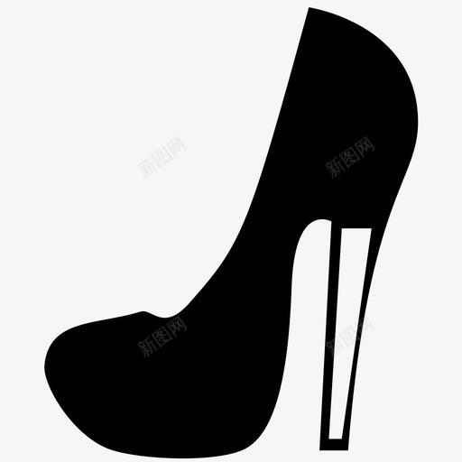 高跟鞋可爱时尚图标svg_新图网 https://ixintu.com 可爱 女人 时尚 鞋子 高跟鞋