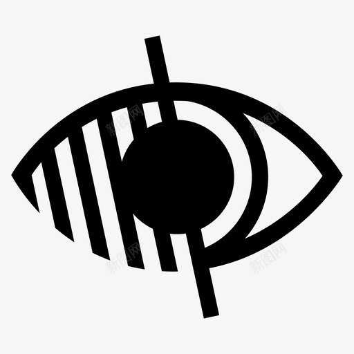 盲人残疾眼睛图标svg_新图网 https://ixintu.com 残疾 盲人 眼睛 视力
