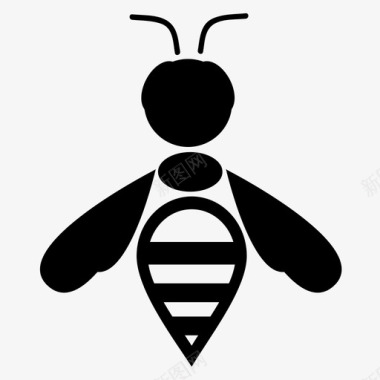 蜜蜂虫子大黄蜂图标图标