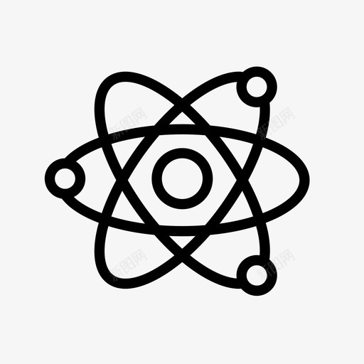 物理学原子分子图标svg_新图网 https://ixintu.com 分子 原子 物理学 科学 轨道