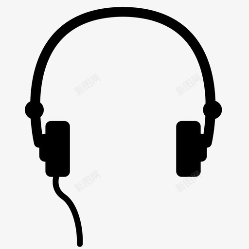 听着音乐耳机图标svg_新图网 https://ixintu.com 听着 耳机 音乐
