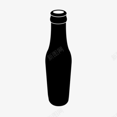 瓶子饮料回收图标图标