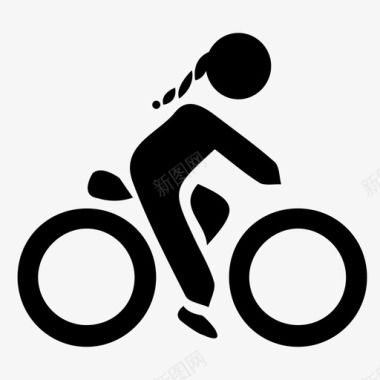 骑车人交通工具骑行图标图标