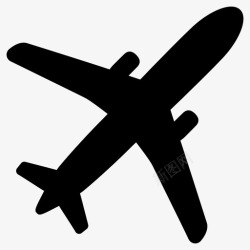 飞机机场飞机机场飞行图标高清图片
