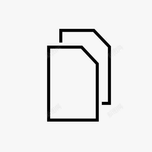 复印件文件纸张图标svg_新图网 https://ixintu.com 复印件 文件 纸张