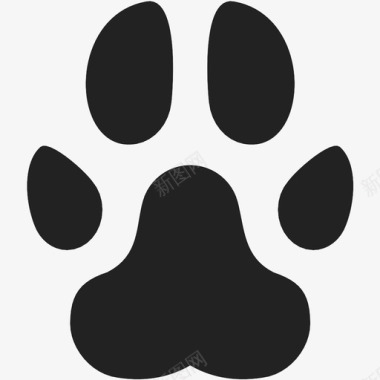 爪印动物狗轨道图标图标