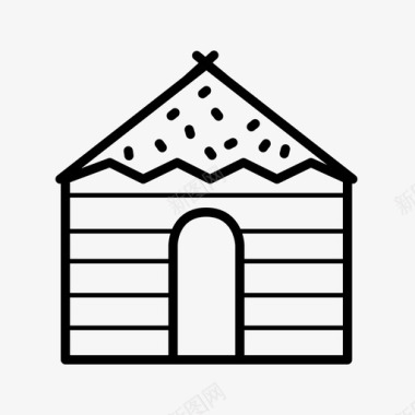 小屋住所屋顶图标图标