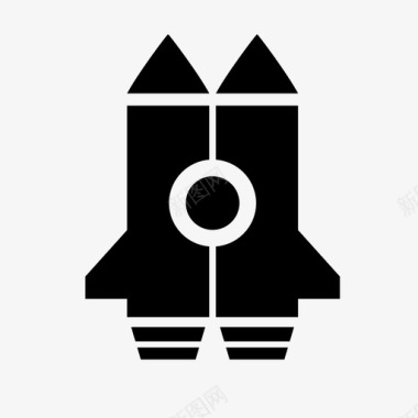 火箭飞行喷气式飞机图标图标