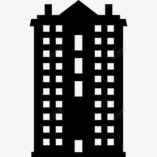 建筑公寓公司图标svg_新图网 https://ixintu.com 企业 公司 公寓 办公室 建筑 酒店 高层