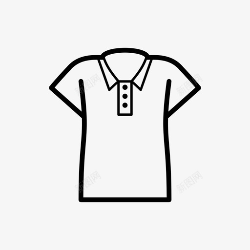 马球衫T恤夏季图标svg_新图网 https://ixintu.com T恤 夏季 女士 女式 时尚 服装 款式 衣服 马球衫