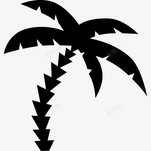 棕榈树岛屿植物图标svg_新图网 https://ixintu.com 小岛屿 岛屿 度假 棕榈树 植物 热带