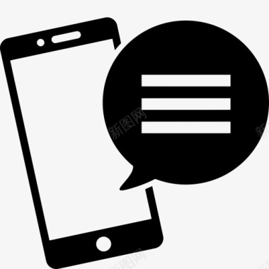 短信语音气泡语音气球图标图标
