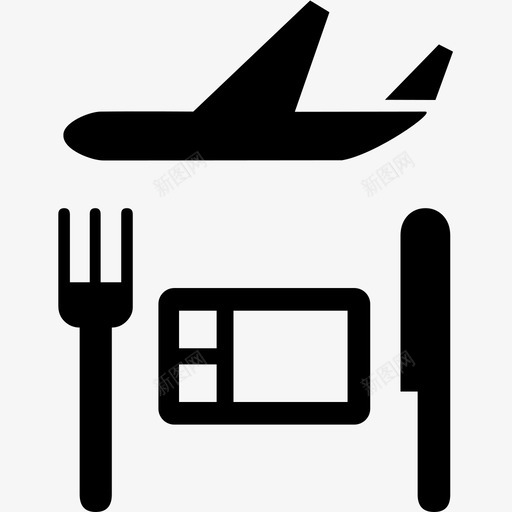 飞机食品喷气式飞机午餐图标svg_新图网 https://ixintu.com 乘客 午餐 喷气式飞机 塑料器皿 座位 标准类 沙丁鱼类 盘子 金属餐具 银器 飞机食品