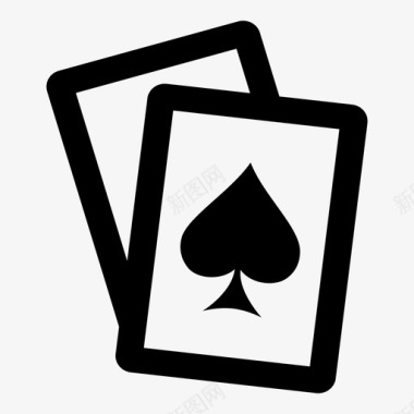 扑克牌黑桃游戏图标图标