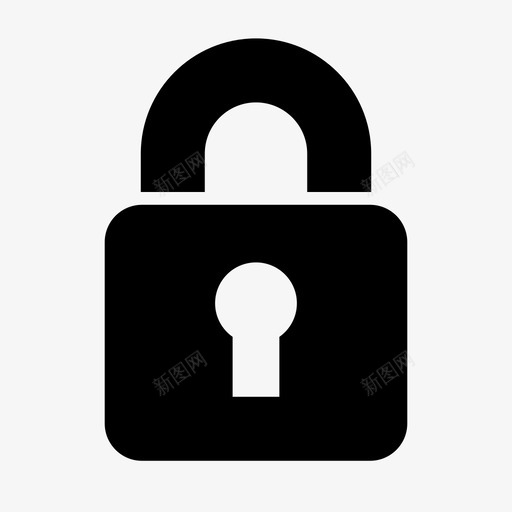 锁访问钥匙孔图标svg_新图网 https://ixintu.com 受保护 密码 挂锁 访问 钥匙孔 锁 锁定
