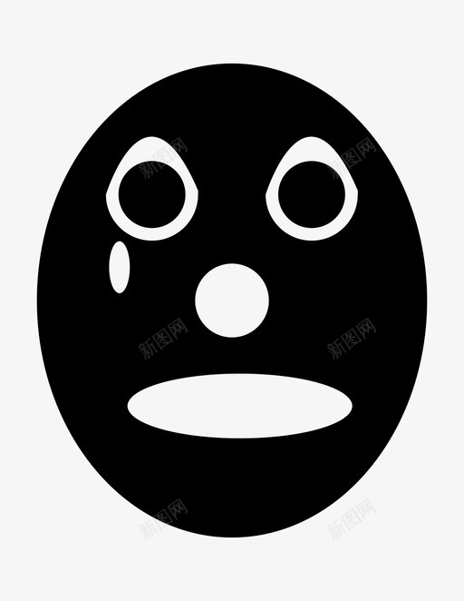 悲伤小丑表情图标svg_新图网 https://ixintu.com 头 小丑 悲伤 悲伤的脸 情绪 表情