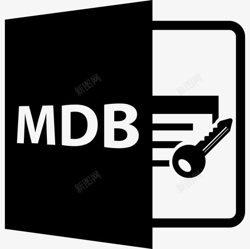 Mdb文件格式符号接口文件格式样式图标svg_新图网 https://ixintu.com Mdb文件格式符号 接口 文件格式样式