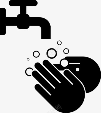 手洗消毒清洁卫生肥皂图标图标