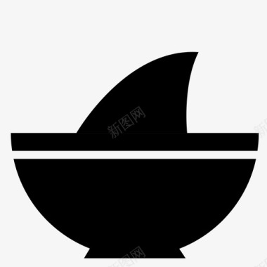 鱼翅汤碗菜肴图标图标