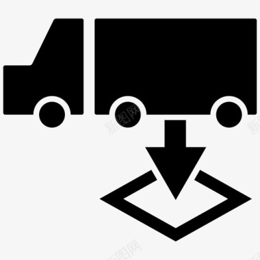 交货区卸货区接收区图标图标