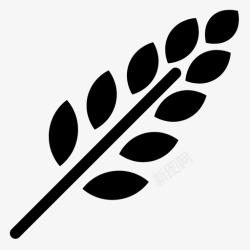 粮食资源小麦自然土地图标高清图片