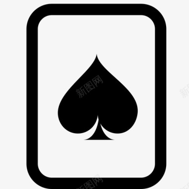 黑桃纸牌赌博图标图标