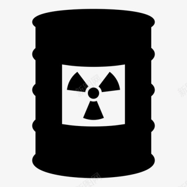 放射性废物桶生物危害品图标图标