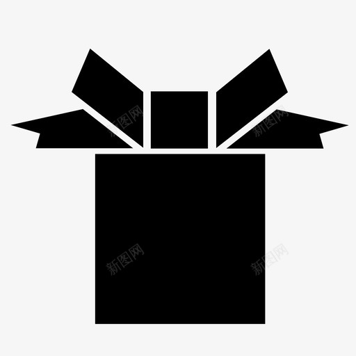 礼品圣诞圣诞礼物图标svg_新图网 https://ixintu.com 圣诞 圣诞礼物 开封盒 礼品 礼品盒