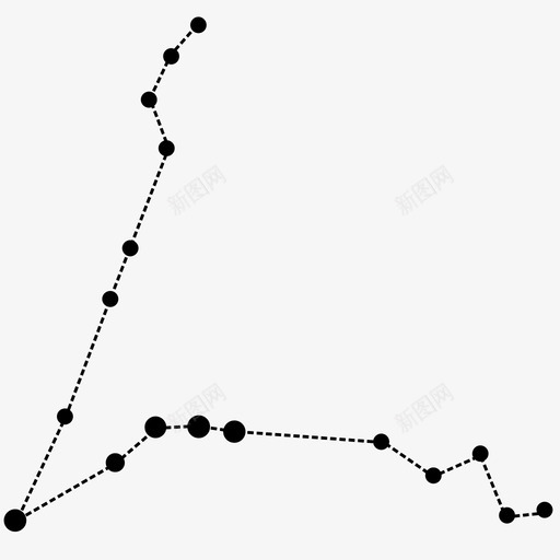 双鱼座星座神话图标svg_新图网 https://ixintu.com 双鱼座 天空 太空 星座 星星 神话