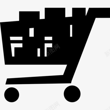 购物车电子商务电子商店图标图标