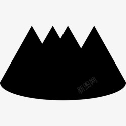 抽象山脉山抽象地质学图标高清图片