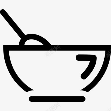 内有勺子的杯子食物婴儿套餐1图标图标