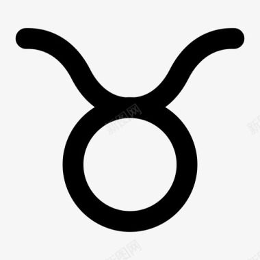 金牛座占星术星座图标图标