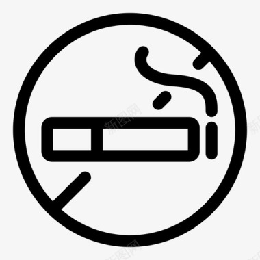 禁烟上瘾坏习惯图标图标