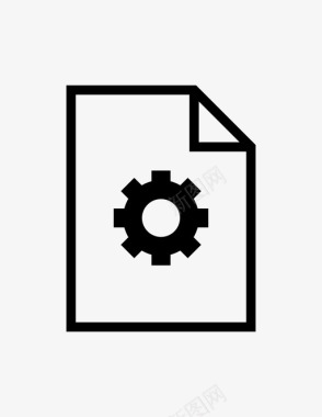 文档cog计算机文件纸张首选项图标图标