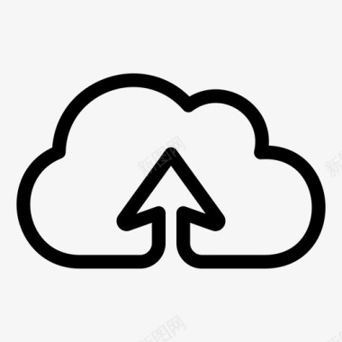 云存储上传保存技术图标图标