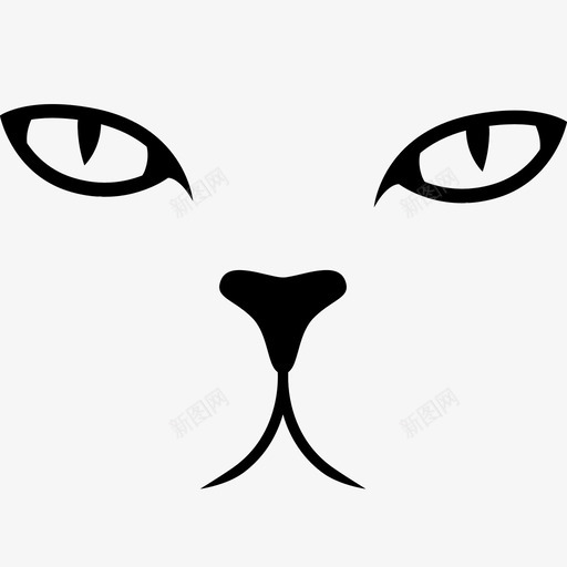 猫动物眼睛图标svg_新图网 https://ixintu.com 动物 嘴 猫 看 眼睛 脸 鼻子