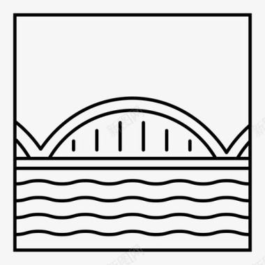 桥金奈尼皮亚尔桥图标图标