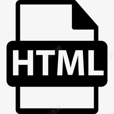 Html文件扩展接口符号文件格式文本图标图标