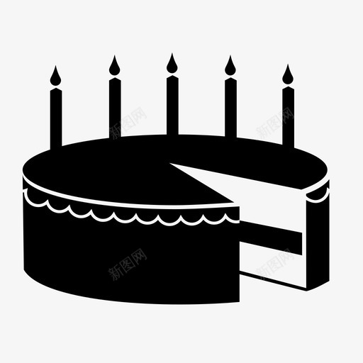生日蛋糕生日蜡烛快乐礼物切片图标svg_新图网 https://ixintu.com 切片 快乐 生日蛋糕 生日蜡烛 礼物 祝愿