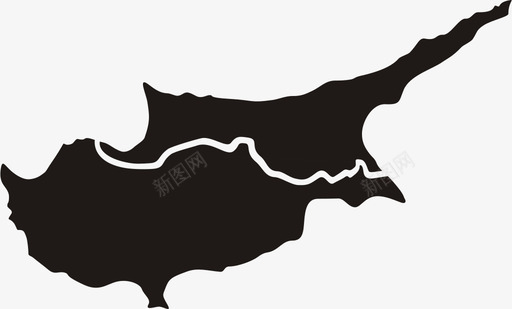 塞浦路斯国家地理图标图标