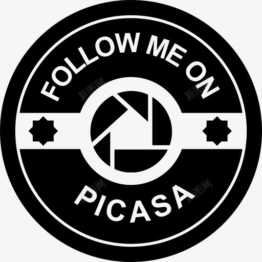跟我来看看Picasa的社交徽章复古的社交徽章图标svg_新图网 https://ixintu.com 复古的社交徽章 跟我来看看Picasa的社交徽章