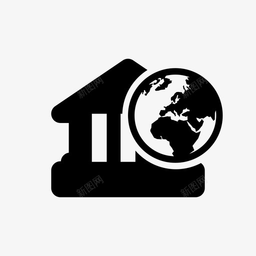 世界中心建筑地球图标svg_新图网 https://ixintu.com 世界中心 位置 地点 地球 地理 建筑