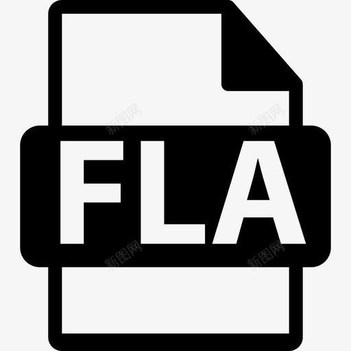 FLA文件格式界面文件格式文本图标svg_新图网 https://ixintu.com FLA文件格式 文件格式文本 界面