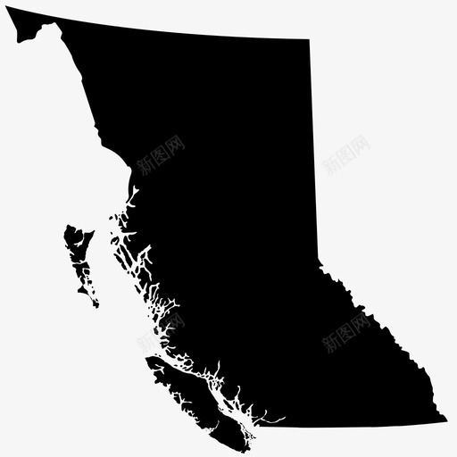不列颠哥伦比亚省加拿大位置图标svg_新图网 https://ixintu.com 不列颠哥伦比亚省 位置 加拿大 地图 地点 省 西海岸