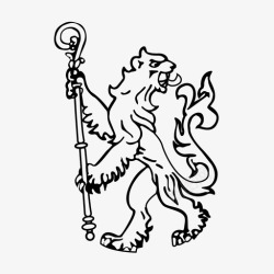 足球俱乐部徽章切尔西狮子动物徽章图标高清图片