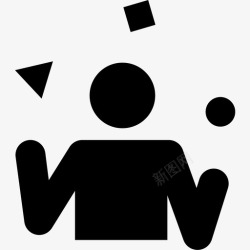 动态人杂耍技能人图标高清图片