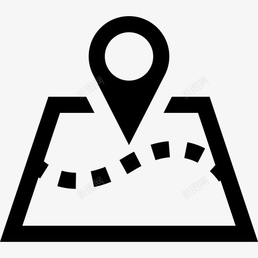 地图发现位置图标svg_新图网 https://ixintu.com 位置 发现 地图 地图标记 地点 大头针 踪迹